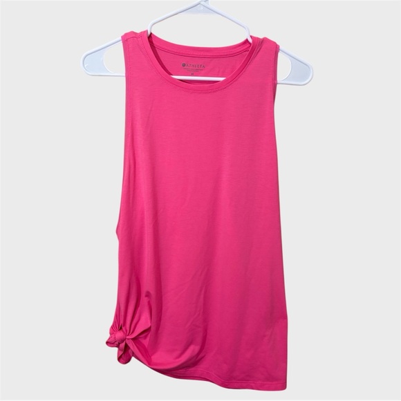 Athleta Tank Top Hot Pink Medium Workout Athletic Wear Athleisure Barbiecore - Picture 1 of 5